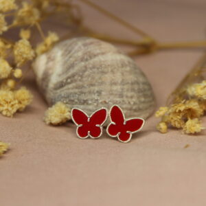 Aros pegados mariposa rojos scaled