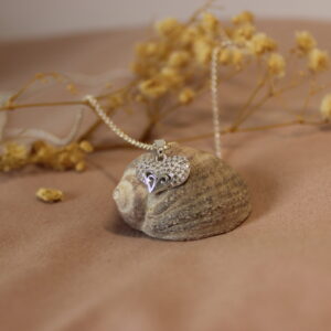 Collar dije de corazon y microcircones scaled